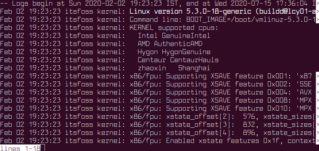 Linux'ta sistem günlüklerini kontrol etmek